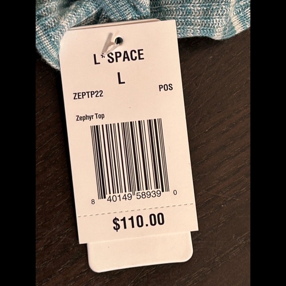 L*Space Zephyr Knit Midi Skirt & Zephyr Wrap Top Poolside/Blue Size L - Picture 9 of 14